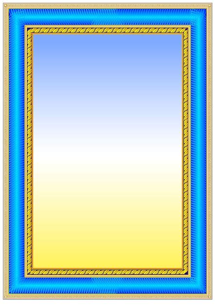 Decorative Frame Border Template For Diplomas Or Certificates Premium