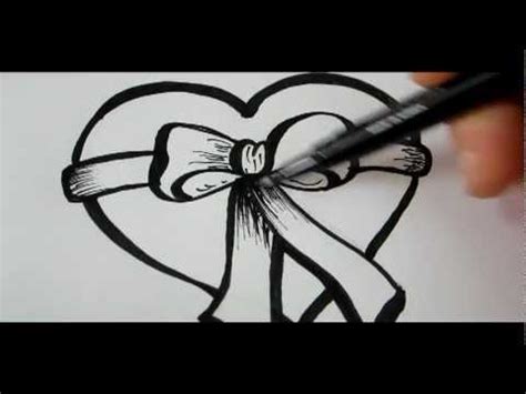 How to draw + color a heart emoji step by step easy and cute. How To Draw A Heart & Bow - YouTube