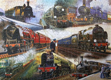 Steam Trains And Jigsaw Puzzles Montagescomposites