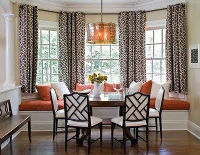 Maybe you would like to learn more about one of these? Breakfast Nook: Bay Window Treatments Without Cornice or ...