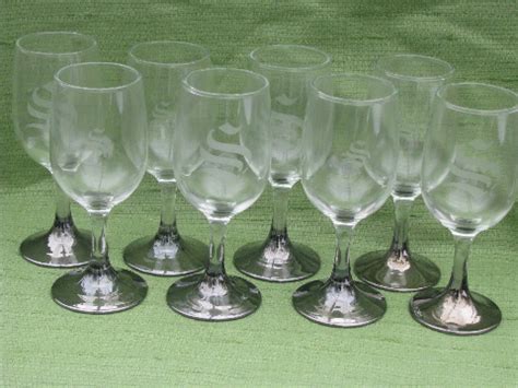 Delivery don't have enough time to. Mid-century mod vintage silver fade wine glasses, S ...