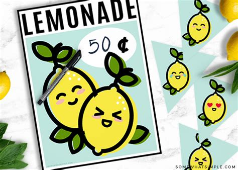 Lemonade Stand Printables