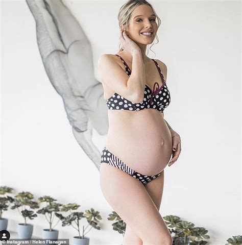 Pregnant Helen Flanagan Looks Radiant As She Flaunts Her Baby Bump In