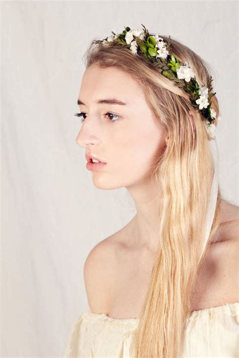Leafy Woodland Crown Natural Boho Bridal Hair Wreath By Whichgoose