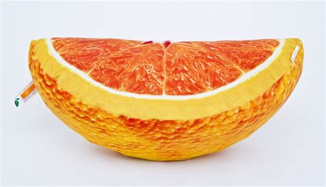 Poduszka dekoracyjna z motywem pomarańczy ćwiartka | wonderpillows