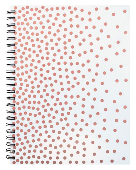 Ucreate Poly Cover Sketch Book Rose Gold Dots Cover Heavyweight 12