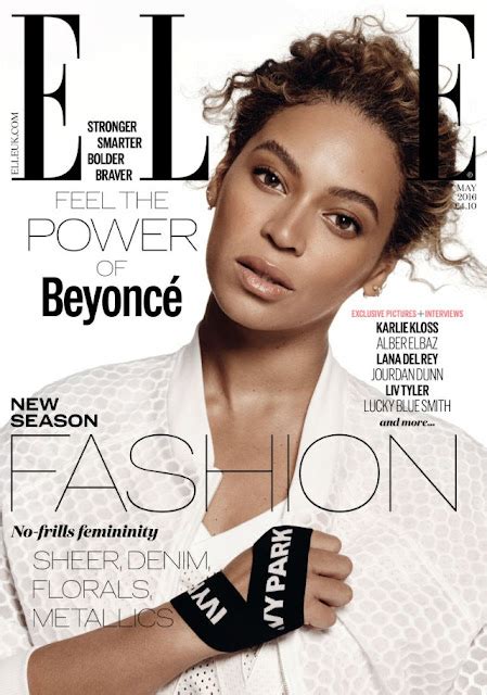 Fab Fashion Fix Beyoncé Fronts The Cover Of Elle Uk May 2016