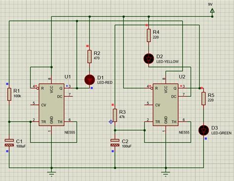Traffic Light Circuit Design Using Ic Ne555 Menara Ilmu Otomasi Sv Ugm