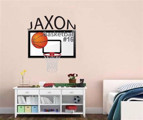 Basketball Decal Personalized Basketball Decal Wall Decal Removable