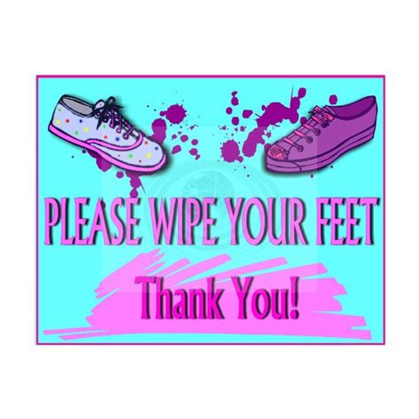 Please Wipe Your Feet Poster Sign Printable Instant By Cybernation