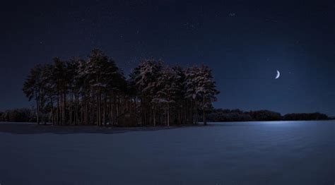 3840x2160 Starry Winter Night 4k Wallpaper Hd Nature 4k Wallpapers