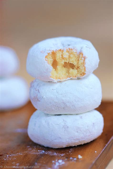 Mini Homemade Snowball Donuts