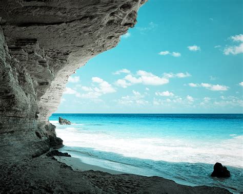 Cave On Beach Beaches Caves Hd Wallpaper Peakpx