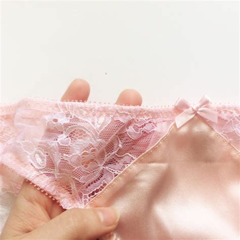 pink silk panties pink lace panties lace brief pink lingerie