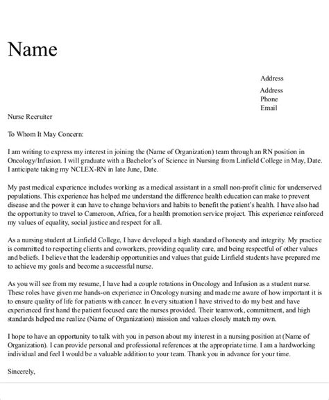 Examples of cover letters for nurses. FREE 8+ Nursing Cover Letter Templates in PDF | MS Word