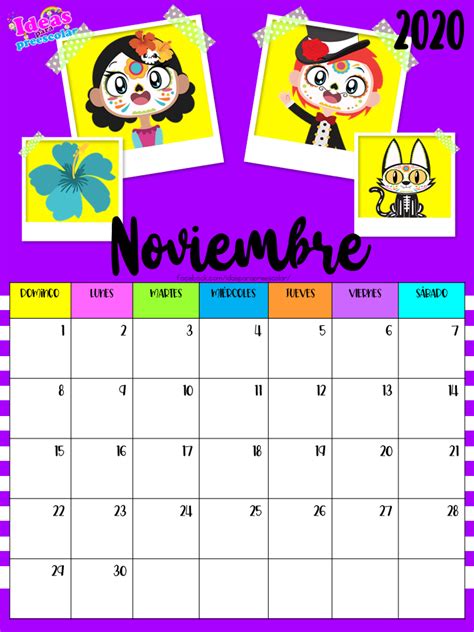 Calendario Escolar Del Mes De Noviembre Calendario Gratis