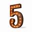 24 Number 5 Five Sign Vintage Marquee Lights  Buy
