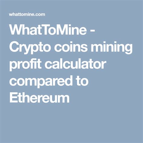 To justify the difficulty, prices tend to go up. WhatToMine - Crypto coins mining profit calculator ...