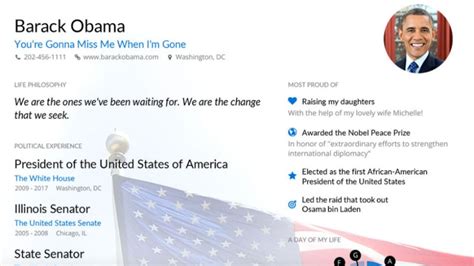 Online Firm Puts Together Sample Resumé For Obama The Hill