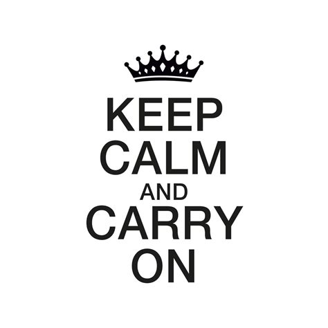 Adesivo Murale Keep Calm And Carry On Wall Artit