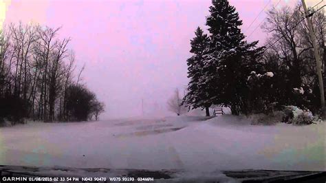 Driving Through Lake Effect Snow Jan 8 2015 Youtube