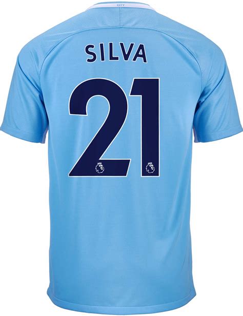 Manchester city jersey online, kota bharu. Nike David Silva Manchester City Home Jersey 2017-18 ...