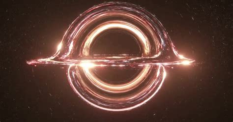 Orange Colorful Black Hole Simulation Seamless Loop By Footager On