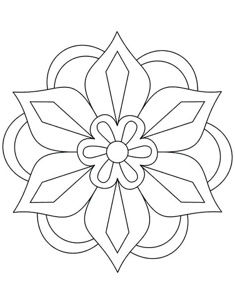 Simple Pattern Coloring Pages At Free Printable