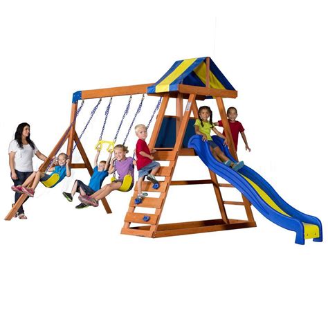 A wide variety of outdoor backyard playsets options are available to you, such as occasion, is_customized, and material. Backyard Discovery Dayton All Cedar Playset-65014com - The ...