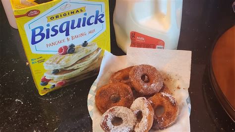 2 Ingredient Donuts Bisquick And Milk Youtube