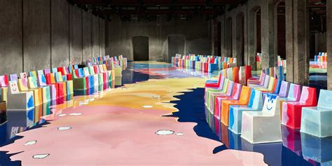 Gaetano Pesce Individually Designs 400 Chairs Dipped In Colored Resins