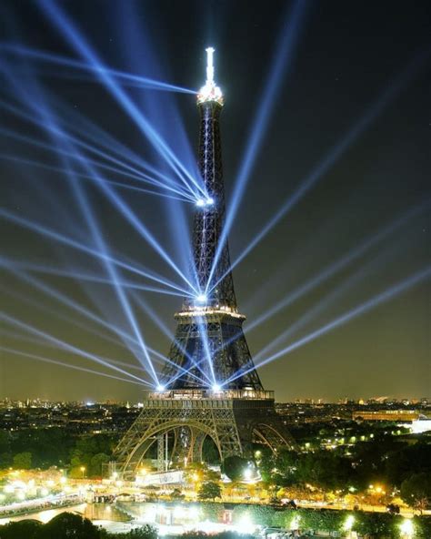 Eiffel Tower Celebrates 130 Years With Laser Light Show Travel