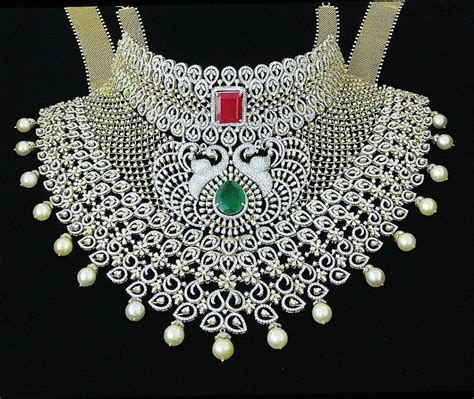 Bridal Diamond Choker Psatyanarayan Sons Jewellers South India Jewels