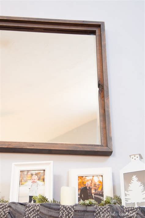 Diy Rustic Mirror Houseful Of Handmade
