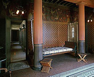 Visit an original reconstruction of an ancient greek abode on the french riviera. Villa Kerylos bedroom | Historical interior, Interior ...