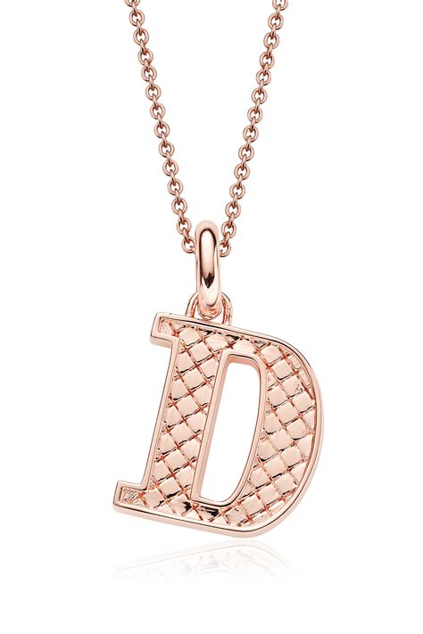 Fun using creativity to create.!!!! Lyst - Monica Vinader Alphabet Pendant D in Metallic