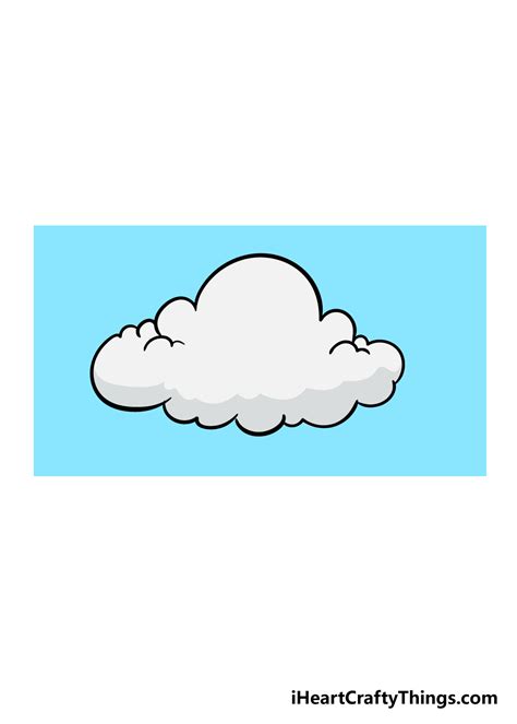 Cloud Drawing How To Draw A Cloud Step By Step