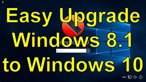 How To Easy Upgrade Windows 81 To Windows 10 Youtube