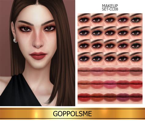 Goppols Me Gpme Gold Makeup Set Cc13 Download At Goppolsme Makeup Cc
