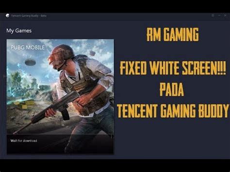 The first step to playing pubg mobile with a controller or mouse from your pc is to install the tencent gaming buddy emulator. Fix white screen tencent gaming buddy pubg mobile official ...