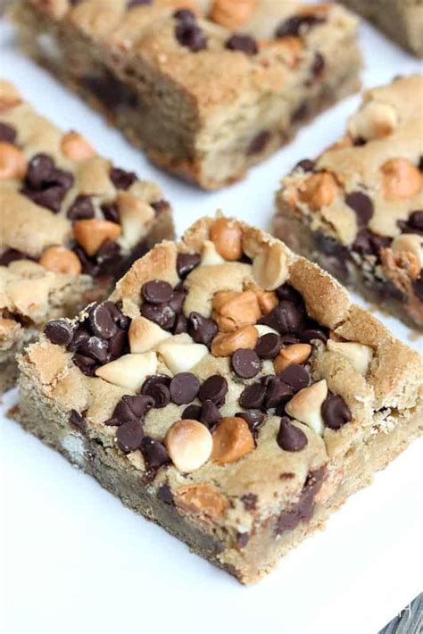 Believer in cooking from scratch. Triple Chip Blondies - Tastes Better From Scratch