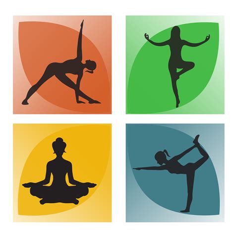 Yoga Poses Vector Custom Designed Illustrations ~ Creative Market