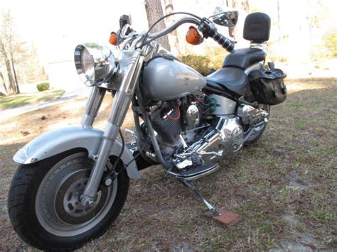 Envía fotos de tu fat boy hd! 1990 Harley Davidson FLSTF Fat Boy Fatboy "Grey Ghost ...