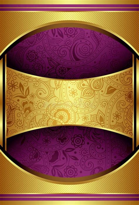 Abstract Gold And Purple Background Stock Illustration Illustration