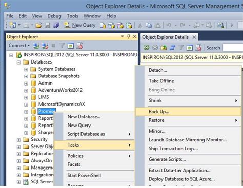 Dbms Guide How To Create A Simple Database Backup Using Sql Server