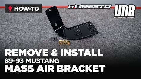 How To Remove And Install Fox Body Mustang Mass Air Bracket 89 93 Youtube