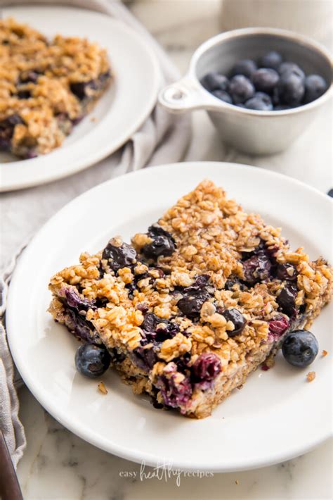 Blueberry Baked Oatmeal Easy Healthy Recipes