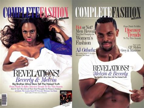 Big Brother Africa Stars Beverly Osu And Melvin Oduah Cover Complete Fashion Mag Celebrities