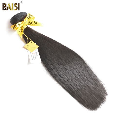 baisi hair 100 unprocessed 10a raw virgin hair peruvian virgin hair straight extension 1 3 4pcs