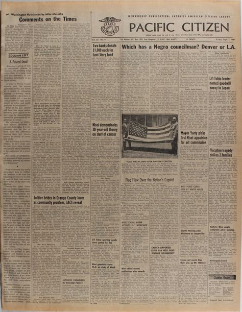 Ddr Pc 33 35 — Pacific Citizen Vol 53 No 9 September 1 1961 Densho Digital Repository